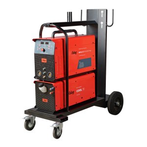 Аппарат сварочный инверторный аргонодуговой FUBAG INTIG 400 T W AC/DC PULSE + горелка FB TIG 18 5P 4m + модуль охлаждения + тележка