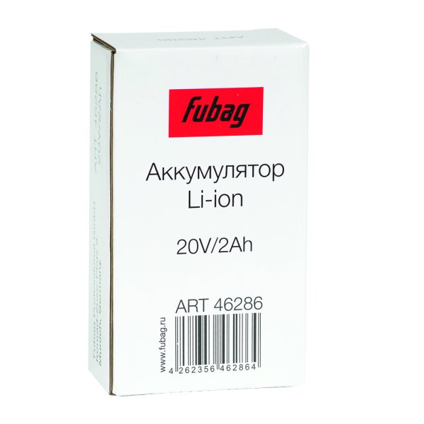 Аккумуляторная батарея FLI5S1P1202 Li-ion к бензиновым газонокосилкам FUBAG с электростартером и минирайдеру (20V/2Ah) в Владикавказе фото