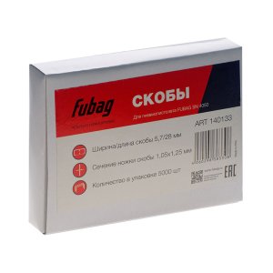 FUBAG Скобы для SN4050 (1.05x1.25мм, 5.7x28.0, 5000 шт) в Владикавказе фото