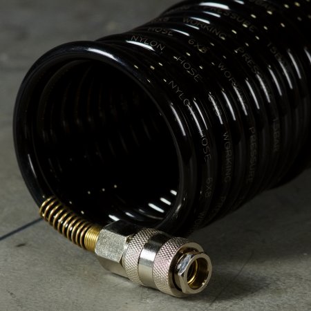 Шланг спиральный FUBAG с фитингами рапид, нейлон, 10 бар, 6 x 8 мм, 15 м в Владикавказе фото