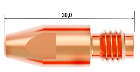 FUBAG Контактный наконечник M8 X 30мм CUCRZR 1.2мм /.045 дюйма (10 шт.) в Владикавказе фото