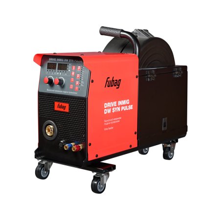 Полуавтомат сварочный FUBAG INMIG 500 T DW SYN PULSE + подающий механизм DRIVE INMIG DW SYN PULSE  + горелка FB 500 3 м + блок жидкостного охлаждения Cool 70 + тележка для аппаратов + шланг-пакет 5 метров 70 мм2 14 pol с жидкостным  охлаждением в Владикавказе фото