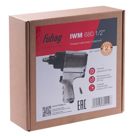 FUBAG Пневмогайковерт IWM 680 1/2 дюйма в Владикавказе фото