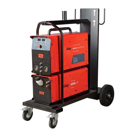 Аппарат сварочный инверторный аргонодуговой FUBAG INTIG 400 T W AC/DC PULSE + горелка FB TIG 18 5P 4m + модуль охлаждения + тележка