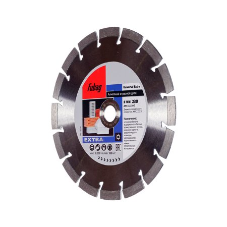 Алмазный отрезной диск FUBAG Universal Extra_ диам. 230/22.2 в Владикавказе фото